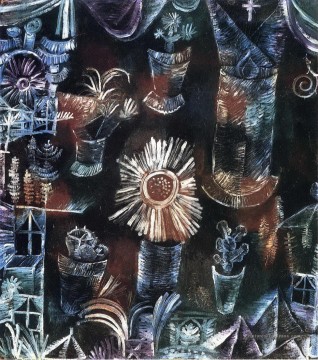  Champ Tableaux - Nature morte au chardon Bloom Paul Klee